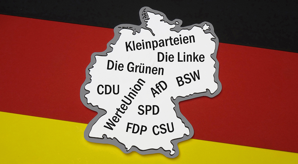 Im Superwahljahr wächst die deutsche Parteienlandschaft wieder an. Grafik: picture alliance/ZB/Sascha Steinach