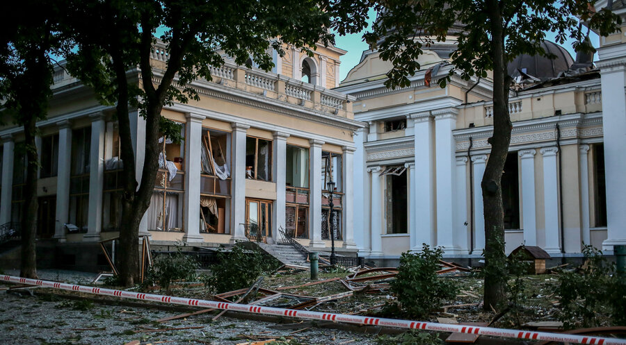 Die Verklärungskathedrale in Odessa steht in der Altstadt. Foto: Picture Alliance/Viacheslav Onyshchenko