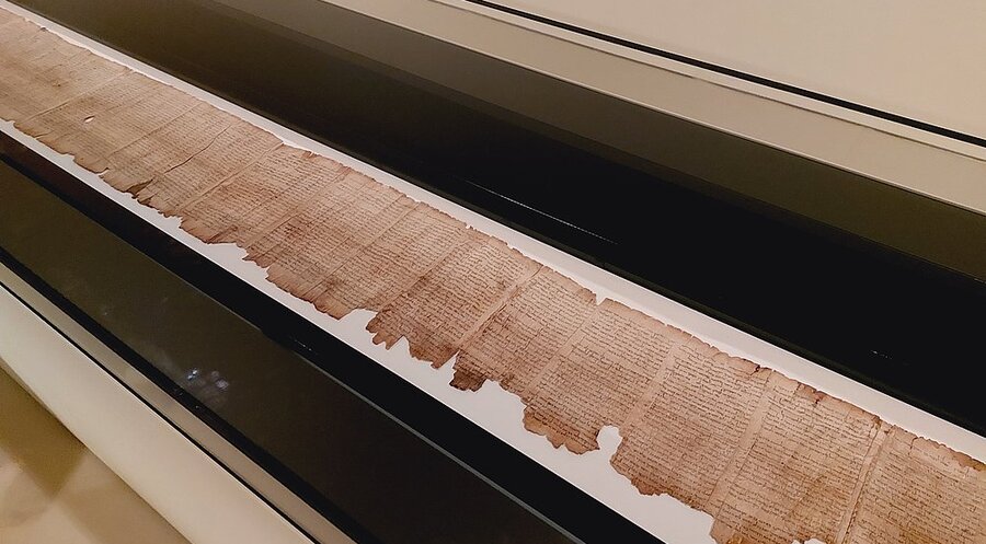 Die vollständige Jesaja-Rolle im „Israel Museum“. Foto: Alexander Schick