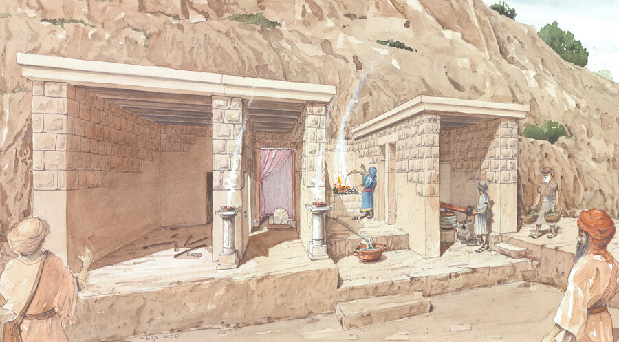 So könnte die Kultstätte ausgesehen haben. Foto: Israel Antiquities Authority