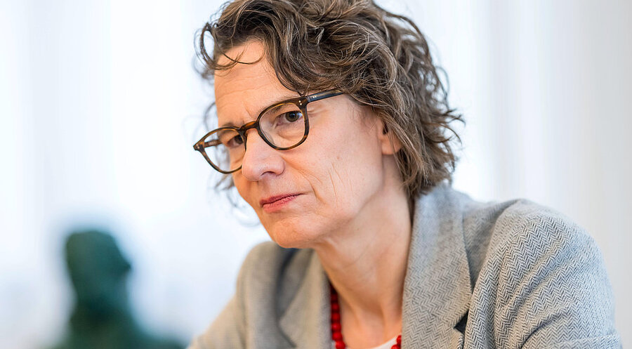 Kirchenpräsidentin Christiane Tietz: „Die große Mehrheit der abgegebenen Stimmen setzt ein starkes Zeichen für demokratische Grundwerte und Mitmenschlichkeit.“ Foto: picture alliance / epd-bild | Thomas Lohnes