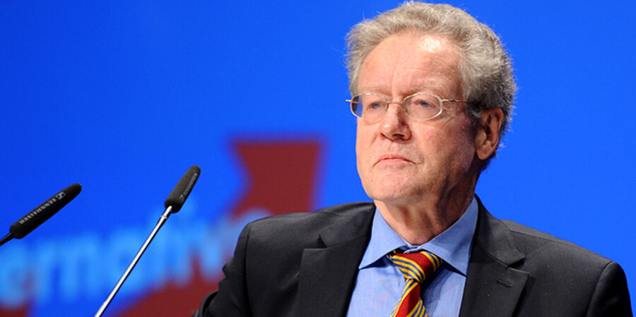Einer der beiden entscheidenden Gründer der Alternative für Deutschland (AfD), Konrad Adam. Foto: picture-alliance/dpa