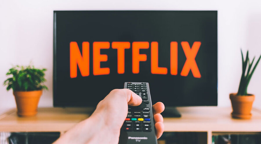Ein Fernseher, auf dem Netflix abgespielt wird. Symbolbild: unsplash.com