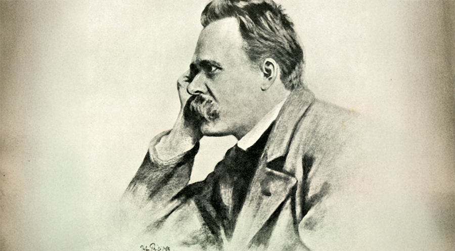 Pfarrerssohn und Ablehner des christlichen Glaubens: Ein Porträt von Friedrich Nietzsche aus dem Jahre 1919. Bild: picture alliance/Heritage Images