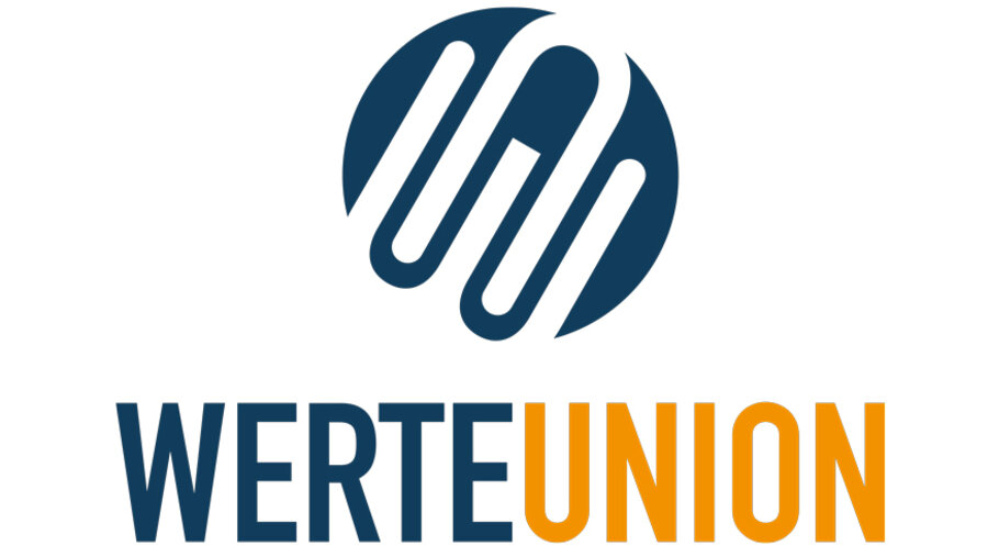 Die WerteUnion bekennt sich zu christlichen Werten. Logo: werteunion.com