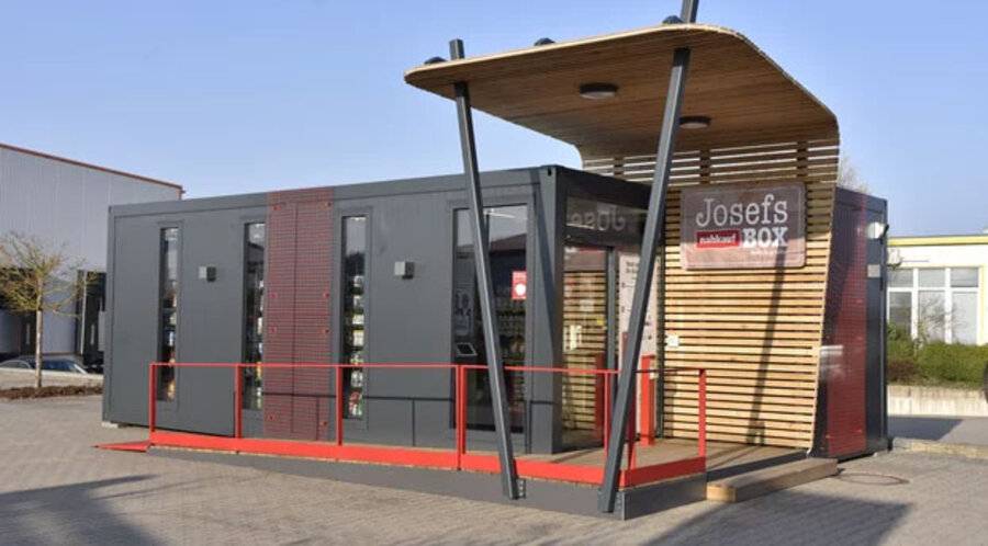 Ein Supermarkt ohne Verkaufspersonal steht im oberfränkischen Pettstadt. Foto: Rewe Group