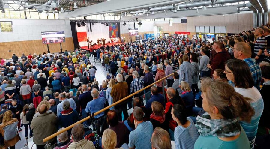 Teilnehmer des diesjährigen Sächsischen Gemeindebibeltags. Foto: Markus Pfeifer