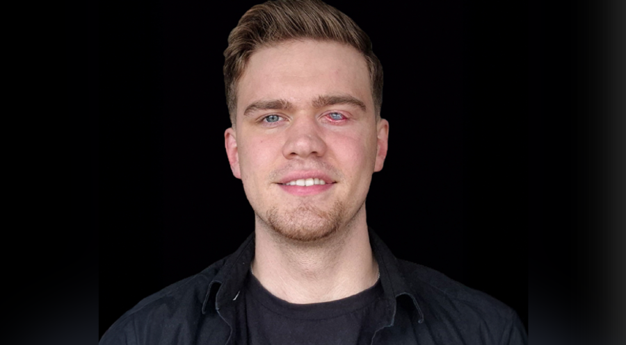 Lucas Welsch ist auf dem linken Auge blind. Foto: Sebastian Krischker