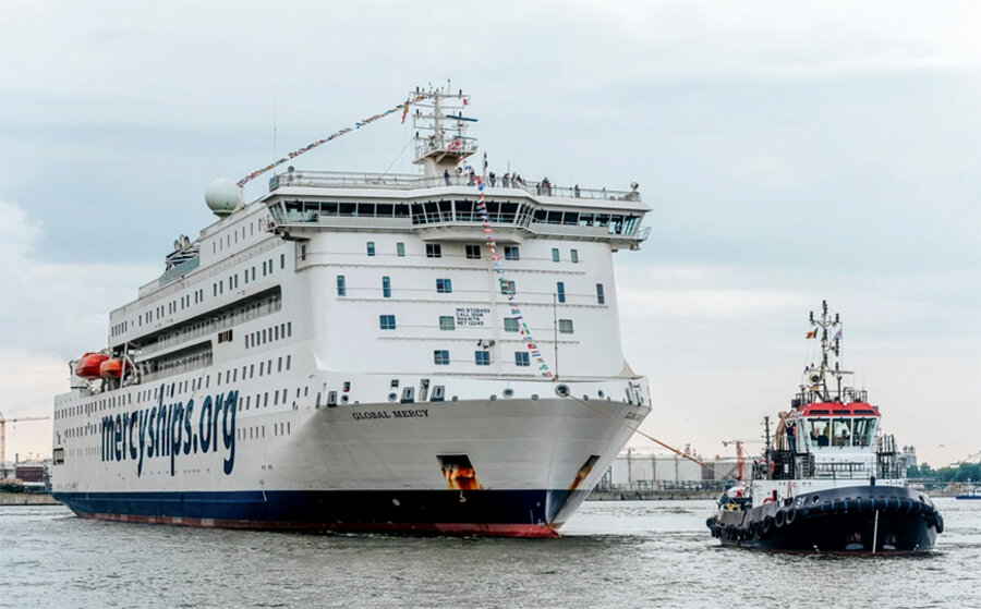 Während des Aufenthalts in Rotterdam wird die Besatzung der Global Mercy weiterhin daran arbeiten, das Schiff für seinen ersten Einsatz bereit zu machen. Foto: mercyships.de