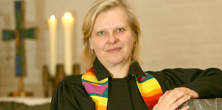 Die Vorstandsvorsitzende der Ökumenischen Bundesarbeitsgemeinschaft „Asyl in der Kirche“, Pastorin Dietlind Jochims. Foto: Nordkirche/Steffen Hesse
