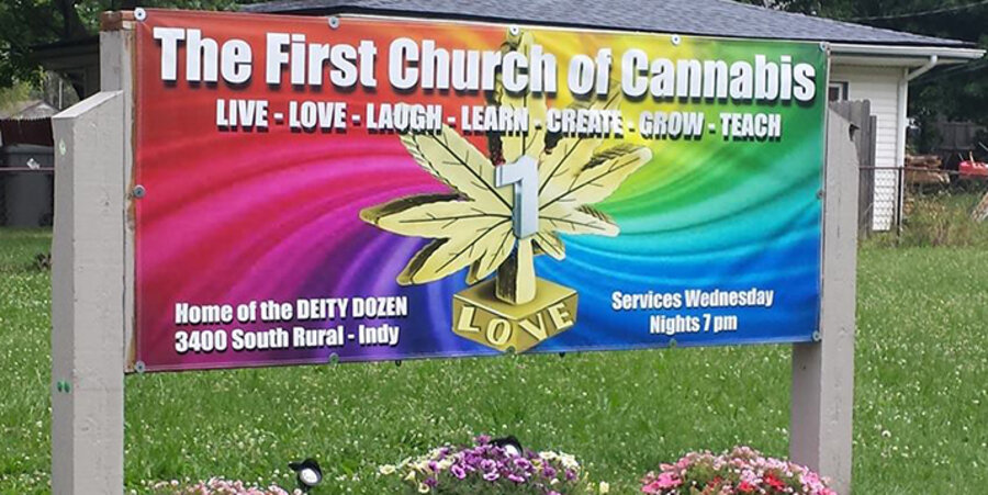 Die wohl weltweit erste „Cannabis-Kirche“ befindet sich in Indianapolis im US-Bundesstaat Indiana. Foto: PR