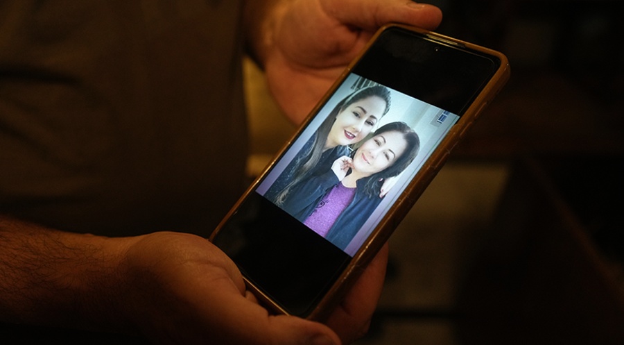 Trauer um die Getöteten: Maysa Khader Ibrahim Abu Daoud und ihre Tochter Mary Hafez Michel Al-Najjar 