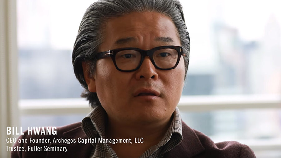Der evangelikale Finanzinvestor Bill Hwang. Screenshot: Youtube/Fuller Studio