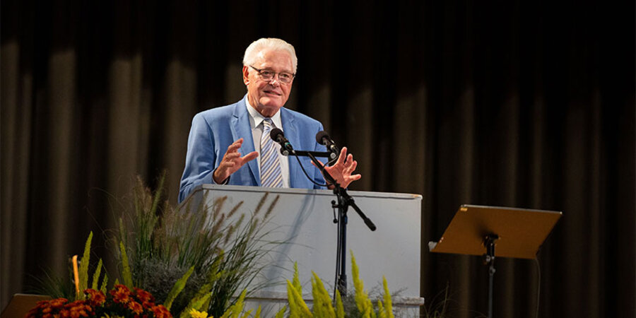 Der Vorsitzende des Netzwerks Bibel und Bekenntnis, Ulrich Parzany. Foto: BibelStudienKolleg