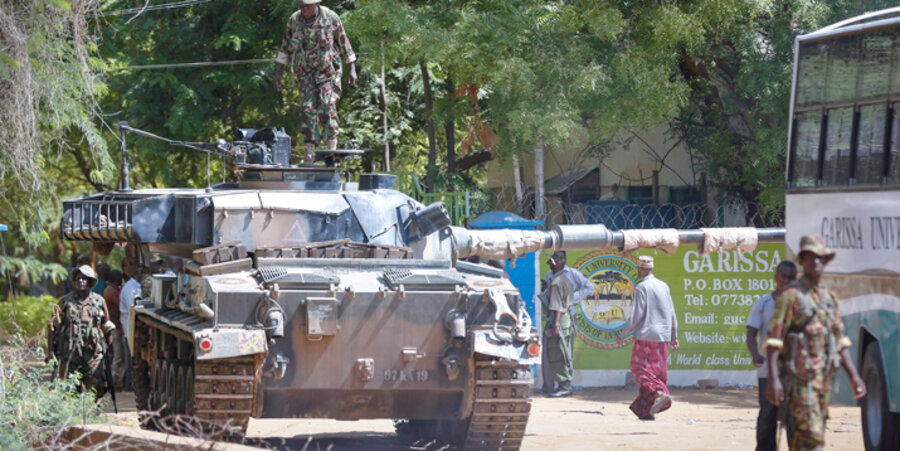 Augenzeugen berichteten von stundenlangen Schusswechseln und Detonationen auf dem Gelände der Garissa Universität im Nordosten Kenias. Foto: picture-alliance/dpa