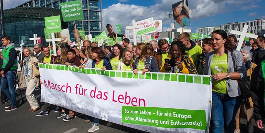2018 hatten sich rund 5.300 Menschen am „Marsch für das Leben“ in Berlin beteiligt. Foto: idea/M. Pletz