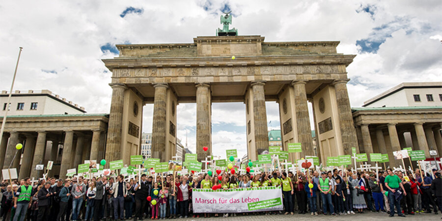 Am 22. September werden wieder tausende Lebensrechtler zum „Marsch für das Leben“ erwartet. Foto: m.pletz