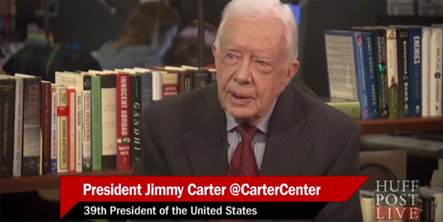 Der frühere US-Präsident Jimmy Carter. Screenshot: YouTube/Huff Post Live