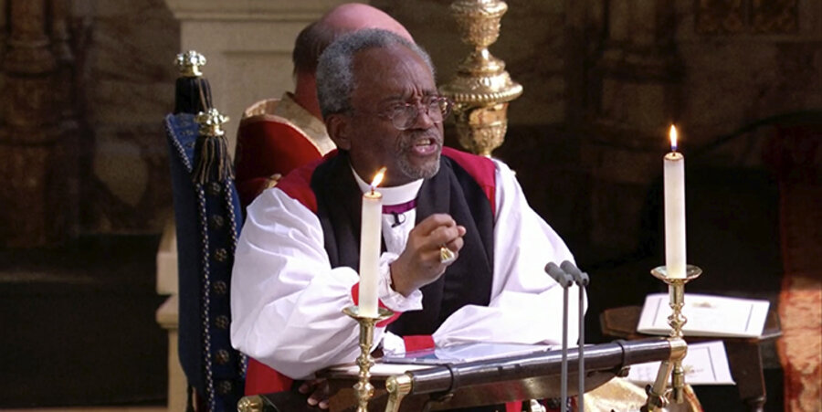 Bischof Michael Bruce Curry hatte sich während der Hochzeitspredigt von Prinz Harry und US-Schauspielerin Meghan Markle offen zur lebensverändernden Kraft des wiederauferstandenen Jesus Christus bekannt. Foto: picture-alliance/AP Photo