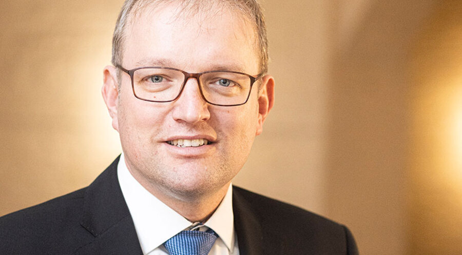 Der neue Beauftragte der Evangelischen Kirchen bei Landtag und Landesregierung von Nordrhein-Westfalen, Pfarrer Martin Engels. Foto: EKiR/Meike Böschemeyer