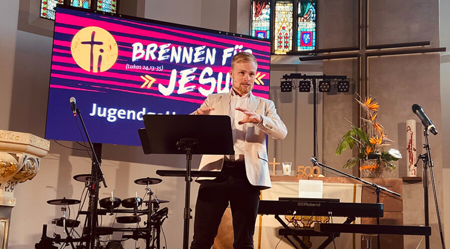 Der Jugendevangelist des Evangelisationsteams, Paul Koch. Foto: IDEA/Thomas Richter
