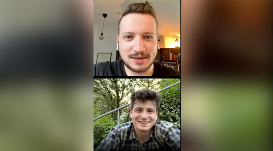 Alex O. und Thomas Richter beim Stammtischgespäch auf dem Instagram-Kanal von IDEA. Screenshot: Instagram/ mein.idea