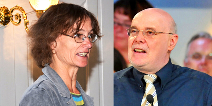 v. l.: Die Pfarrerin Benigna Carstens und der Pfarrer Rolf Hille. Fotos: Evangelische Brüder-Unität / idea/kairospress