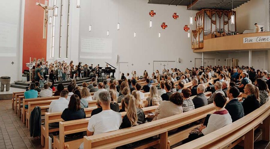 Ein Gottesdienst in der Evangelischen ChristusBrüderGemeinde. Foto: ChristusBrüderGemeinde