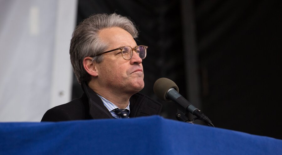 Der Bestsellerautor Eric Metaxas. Foto: picture alliance / NurPhoto | Cheriss May