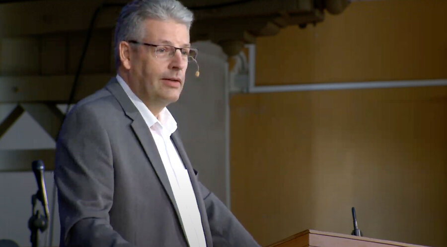 Frank Spatz ist Generalsekretär des Evangelischen Gnadauer Gemeinschaftsverbandes. Screenshot: YouTube/Allianzkonferenz Bad Blankenburg 