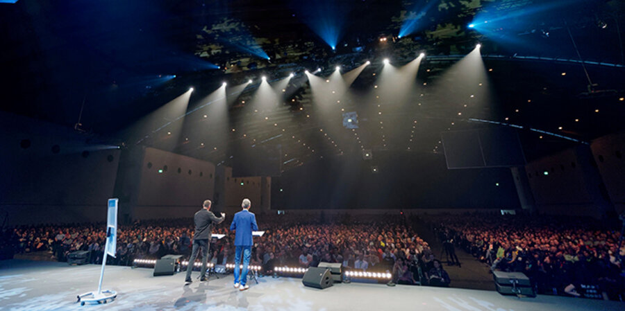 An dem Leitungskongress nahmen rund 10.500 Christen teil, davon 7.500 in Karlsruhe. Foto: Marc Gilgen, Willow Creek Deutschland 