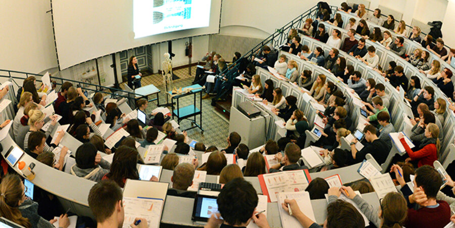 Aus Studenten werden in der Gendergerechten Sprache "Studierende". Foto: picture-alliance/ZB
