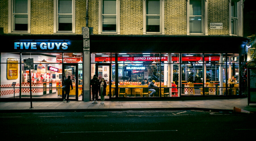Eine „Five Guys“-Filiale in London. Foto: unsplash.com