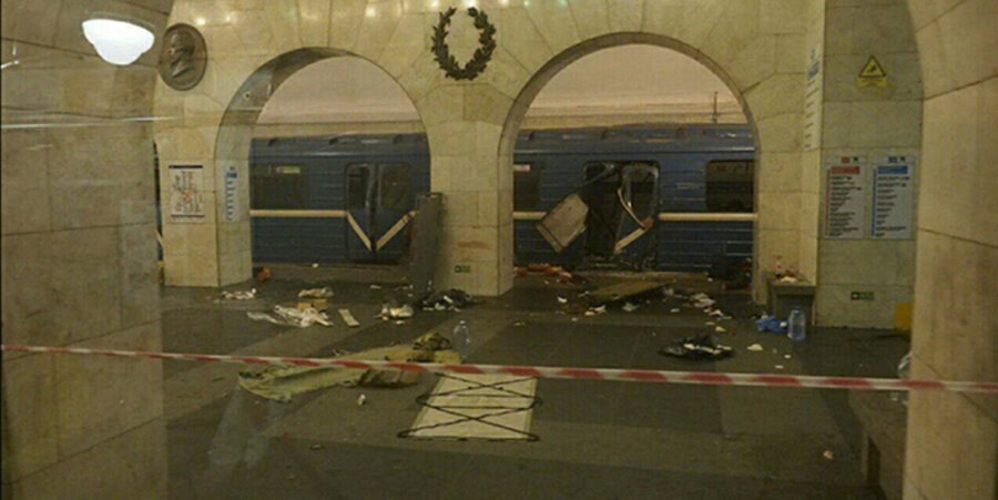 Bei dem Anschlag in der U-Bahn in St. Petersburg wurden 14 Menschen getötet und knapp 50 verletzt. Foto: picture-alliance/ZUMAPRESS.com