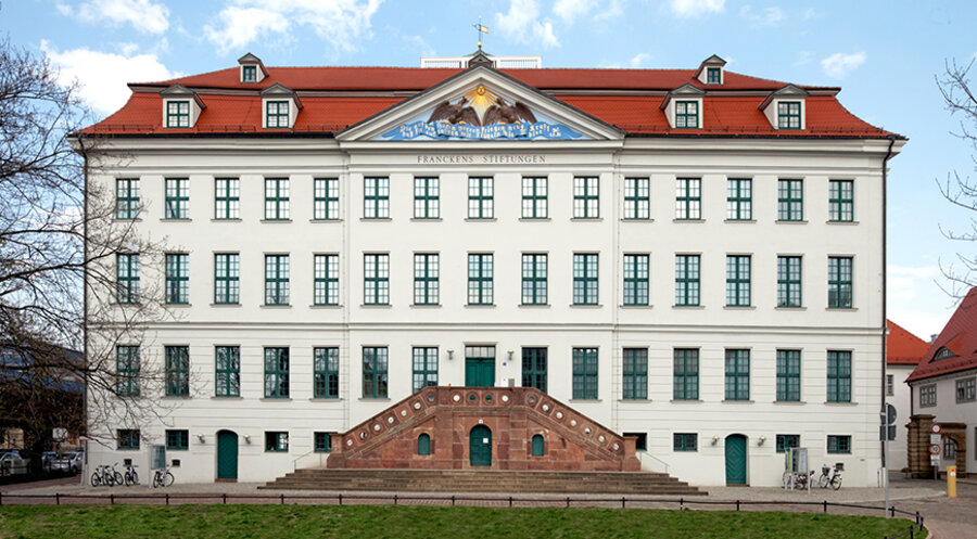 Das „Historische Waisenhaus“, welches das kulturelle Herzstück der Franckeschen Stiftungen bildet. Foto: Uwe Gaasch