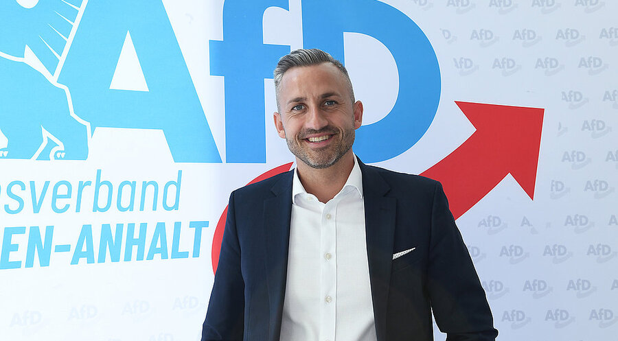 Will Ministerpräsident Sachsen-Anhalts werden: AfD-Spitzenkandidat Ulrich Siegmund. Foto: picture alliance/dpa|Revierfoto