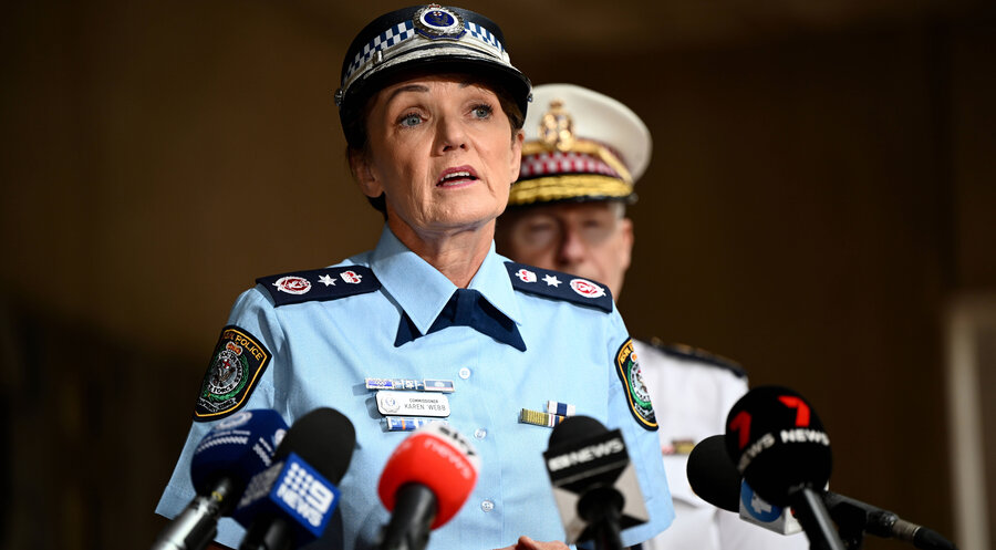 Die Polizeichefin Karen Webb. Foto: IMAGO/AAP