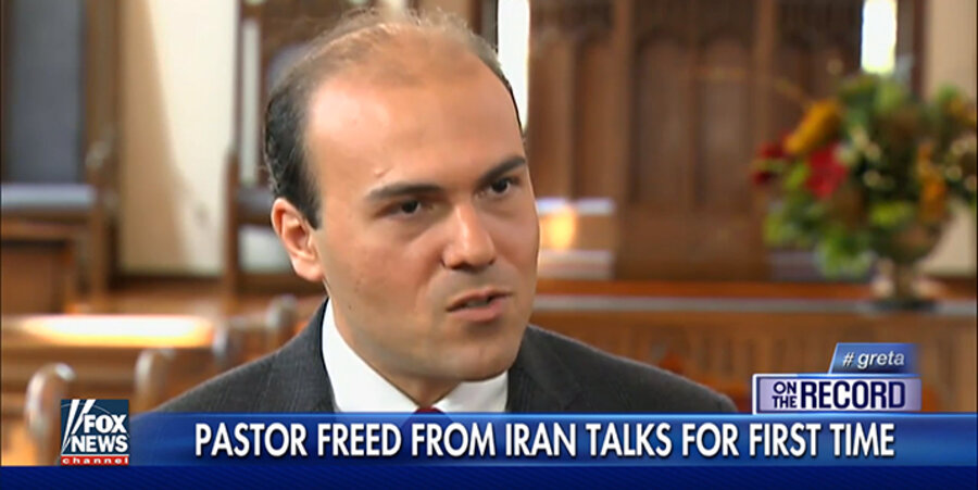 Der US-Pastor Saeed Abendini spricht in einem Interview zum ersten mal über seine Gefangenschaft. Screenshot: Fox News