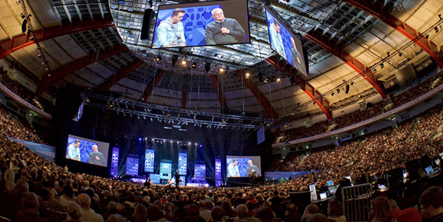 Der Gründer der Willow­-Creek­-Gemeinde in South Barrington, Bill Hybels, auf dem Leitungskongress in Dortmund. Foto: Marc Gilgen/Willow Creek