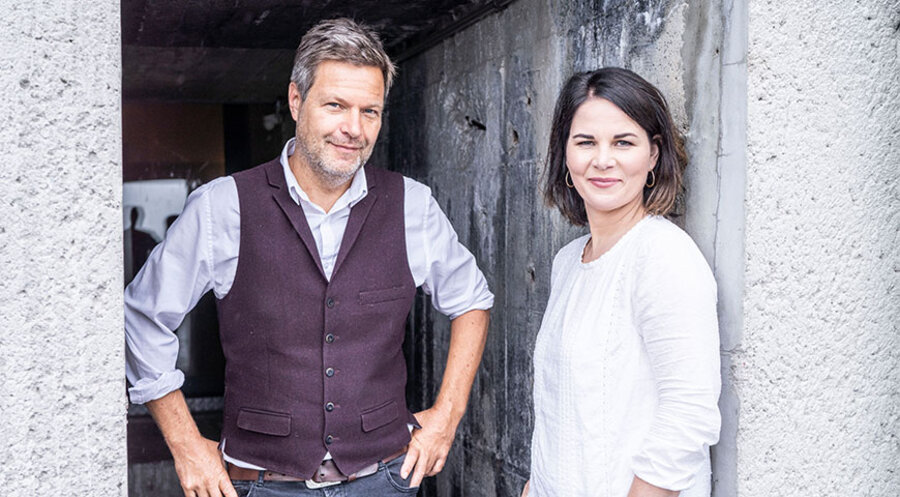 Die Grünen-Vorsitzenden Annalena Baerbock und Robert Habeck. Foto: Dominik Butzmann