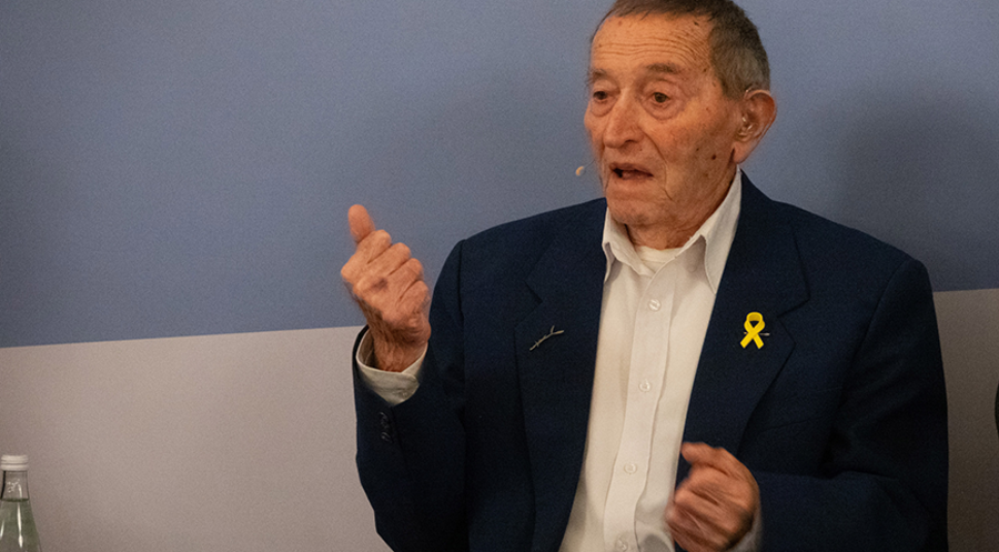 Nach Deutschland gekommen, um „ein Zeichen gegen das Vergessen“ zu setzen: Arie Pinsker. Foto: Timo Roller