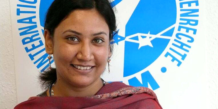 Die pakistanische Menschenrechtsanwältin Aneeqa Maria Anthony. Foto: IGFM