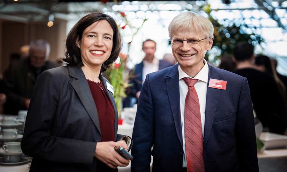 IDEA-Leiterin Daniela Städter und Pastor Stefan Felber. Foto: IDEA/Matthias Schmitt
